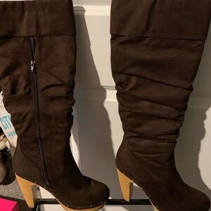 Brown Suede Boots size 10